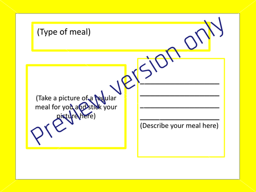 Español I-II La Comida Google slides template (Editable)
